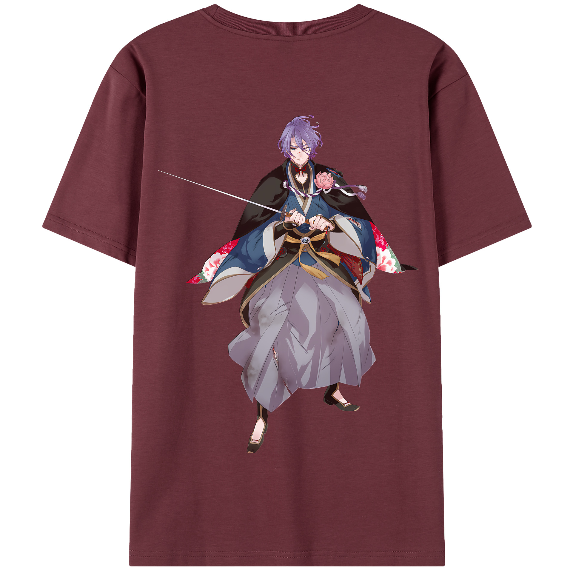 （画像用） 刀剣乱舞 Touken Ranbu 綿100％半袖Tシャツ（背面プリント）
